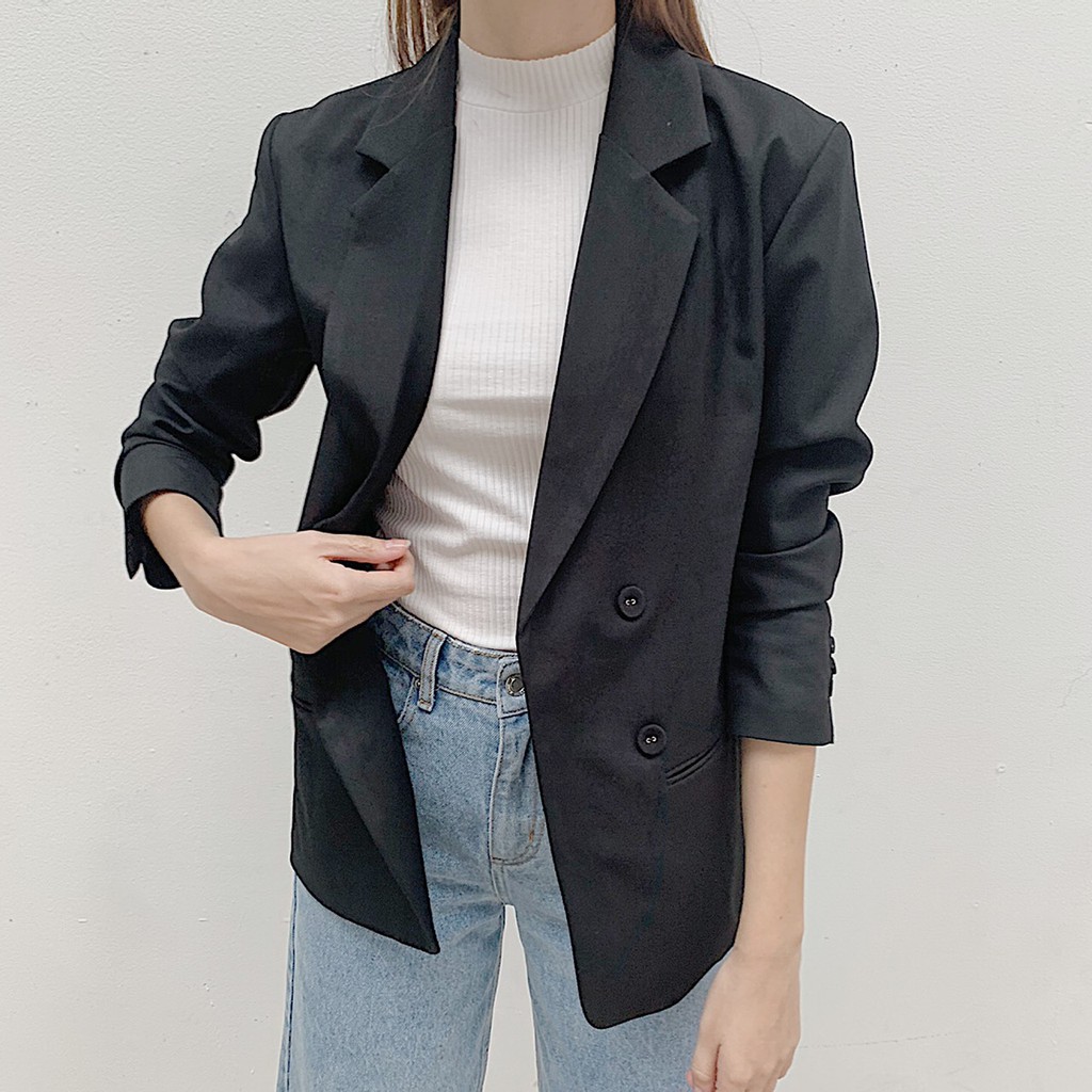 [Mã WABRCCS1 giảm 10% đơn 99K] COCOSIN - Áo Blazer Đen