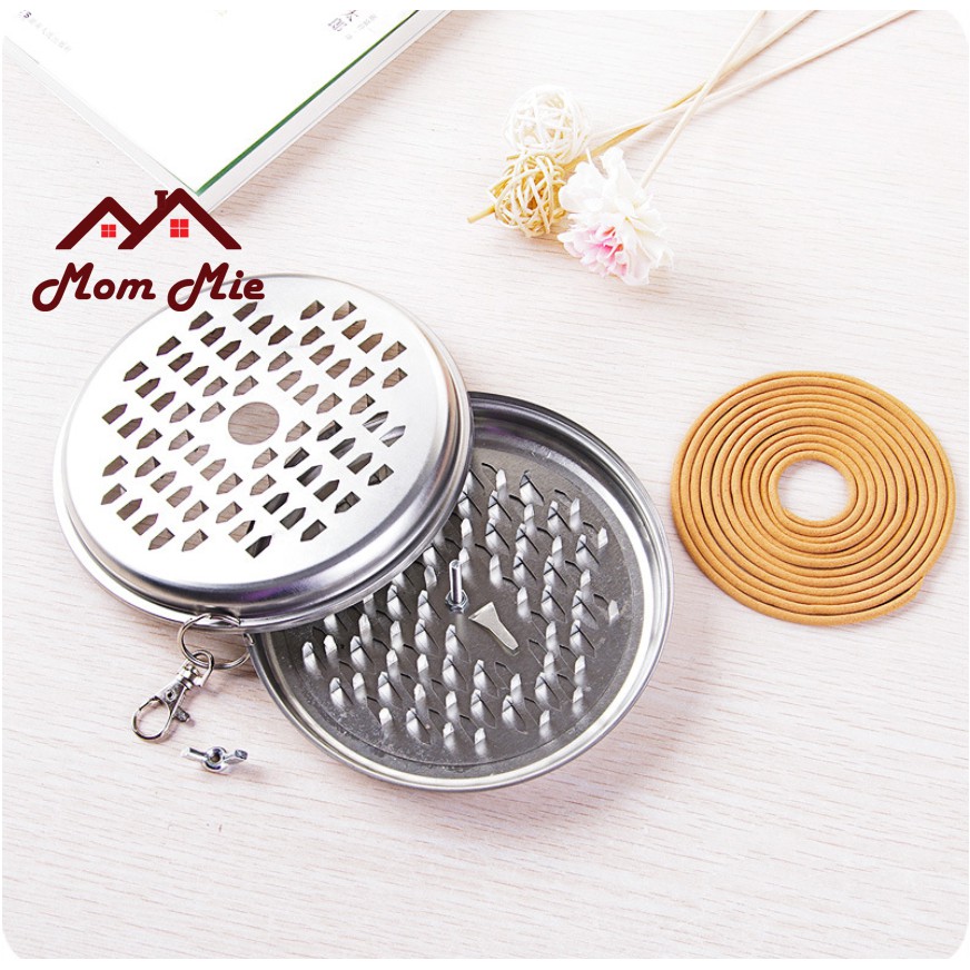 Khay để nhang muỗi có nắp đậy và treo được, an toàn, tiện lợi - I015