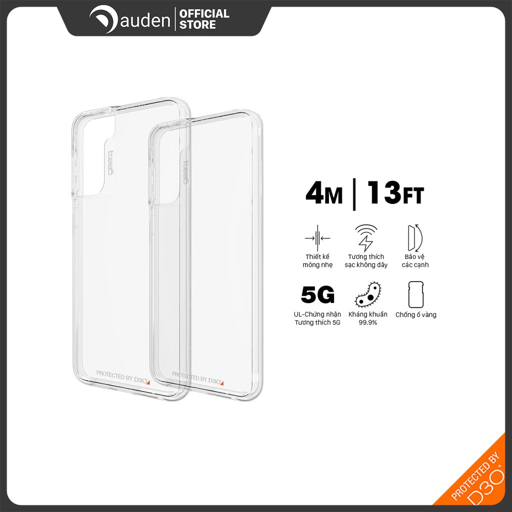 Ốp lưng chống sốc Gear4 D3O Crystal Palace 4m cho Samsung Galaxy S21 series