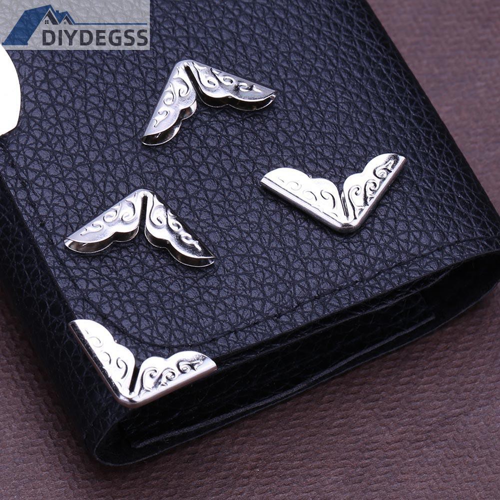 Set 100 phụ kiện bọc góc chất liệu kim loại hai màu tùy chọn