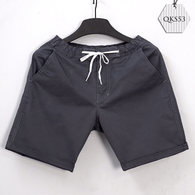 QUẦN SHORT NAM KAKI THUN CO GIÃN, VẢI KAKI THUN THOÁNG MÁT
