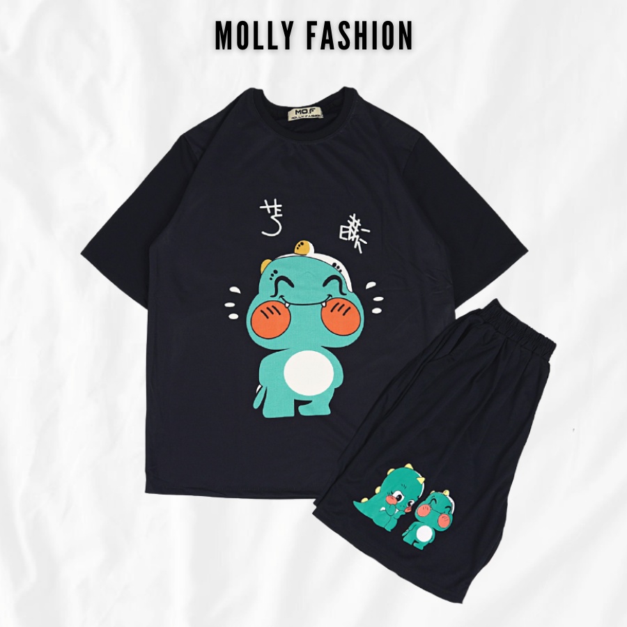 Set đồ bộ hoạt hình ❤️ Bộ mặc nhà Cartoon KLONG SUY NGHĨ 2 Freesize nam nữ Molly Fashion