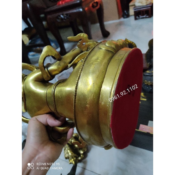 Tượng hoàng thần tài bằng đồng 30cm nặng 2.5kg hàng y hình giá rẻ nhất
