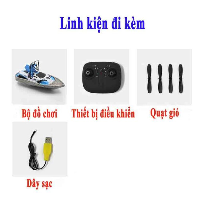 BỘ ĐỒ CHƠI ĐIỀU KHIỂN 3 IN 1 - Máy Bay - Thuyền - Xe