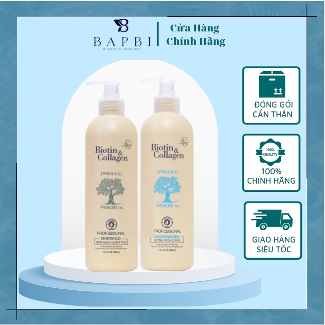 DẦU GỘI XẢ BIOTIN COLLAGEN NEW 500ml - 1000ml