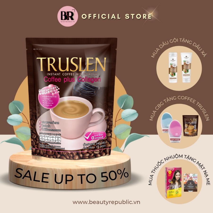 Cà Phê Hòa Tan Coffee Plus Collagen Truslen 16g