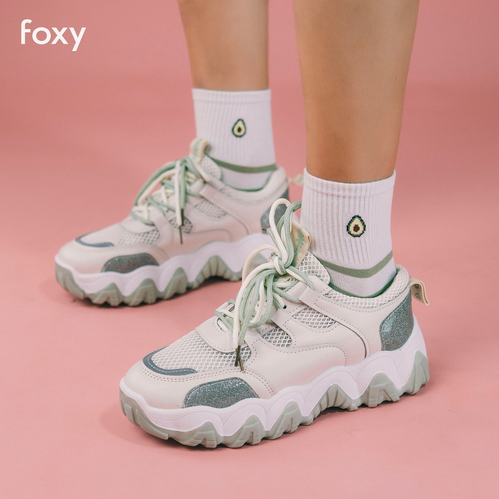 Giày Sneaker Nữ FOXY Tăng Chiều Cao 3 Cm Phong Cách Ulzzang Hàn Quốc - FOX013