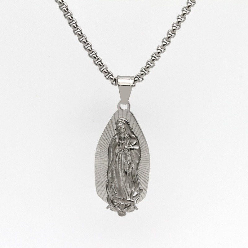 Vòng cổ Mạ Vàng Mặt Hình Đức Mẹ Mary Cổ Điển