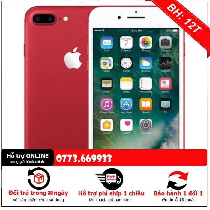 Điện thoại iPhone 7 Plus Quốc tế Fullbox - BH 12 Tháng