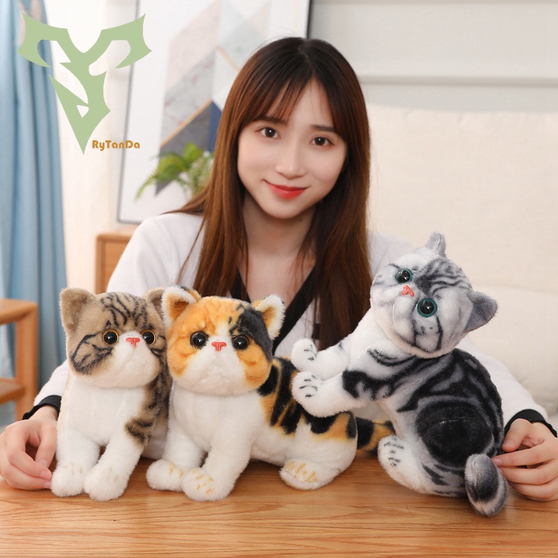 Gối Ôm Nhồi Bông Hình Chú Mèo Dễ Thương Cho Bé Gái