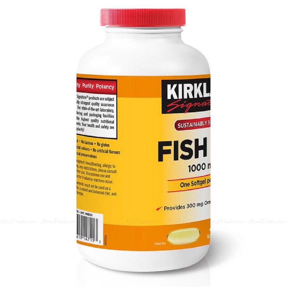 Dầu Cá Kirkland 1000mg Signature Fish Oil 400 Viên