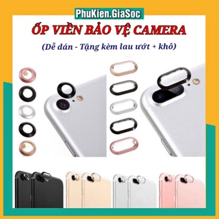 Viền Kim Loại Bảo Vệ Camera Dành Cho Iphon 7/8/7Plus/8Plus ❤FREESHIP❤ - Bảo Vệ Mặt Camera - Chống Trầy Tốt