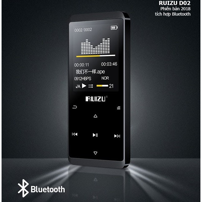 Máy nghe nhạc RUIZU D02 (BLUETOOTH) - Chính hãng phân phối