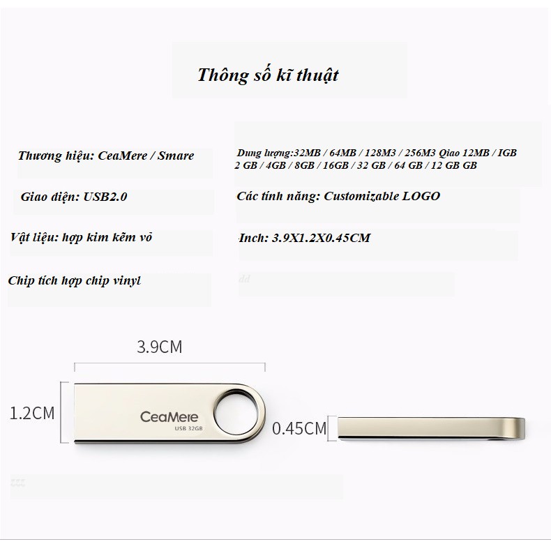 USB CEAMERE 16G chống nước chất liệu vỏ thép cao cấp giá rẻ | BigBuy360 - bigbuy360.vn