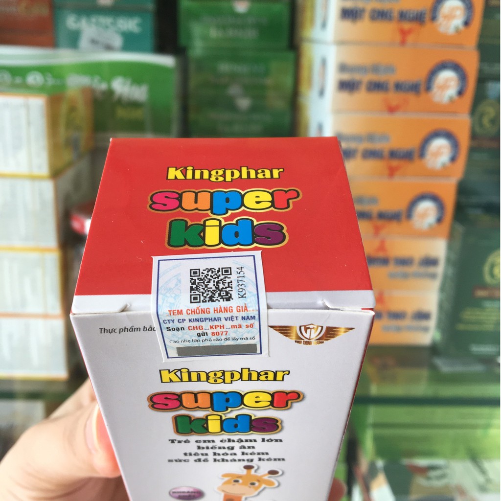 Siro Kingphar Superkids –Hỗ trợ giúp trẻ ăn ngon, ngủ tốt, tăng cường đề kháng