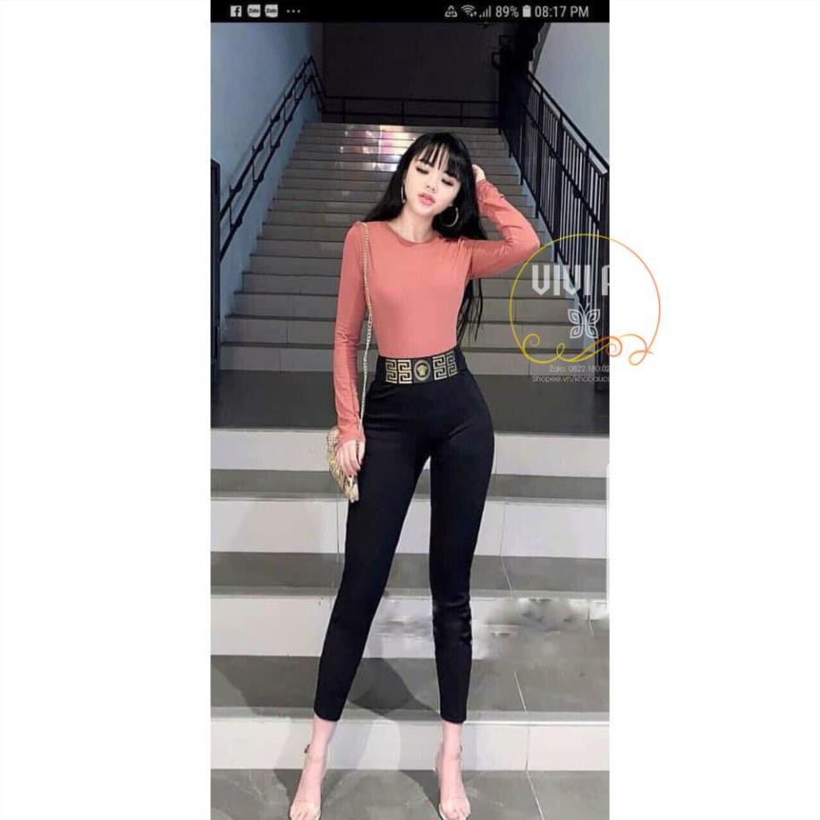 [Hàng Xuất Dư] Quần LEGGING V.SACE cạp cao siêu sang chảnh hàng VNXK, Legging Co Giãn 4 Chiều Cao Cấp, Ống Dài Siêu Đẹp, | BigBuy360 - bigbuy360.vn