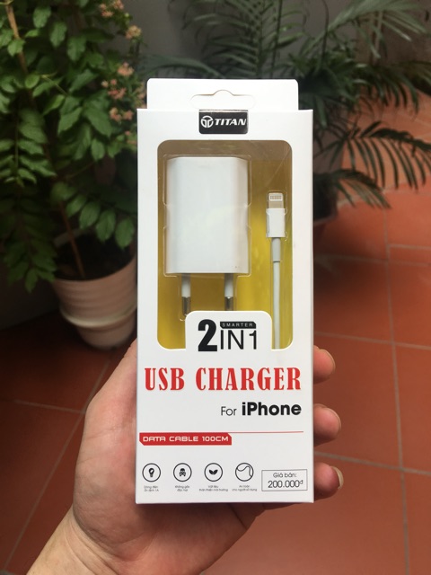 Bộ combo sạc iphone dẹt cb02