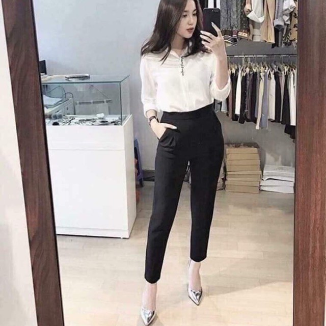 QUẦN BAGGY VẢI PHỐI CẠP CHUN HÀNG ĐẸP