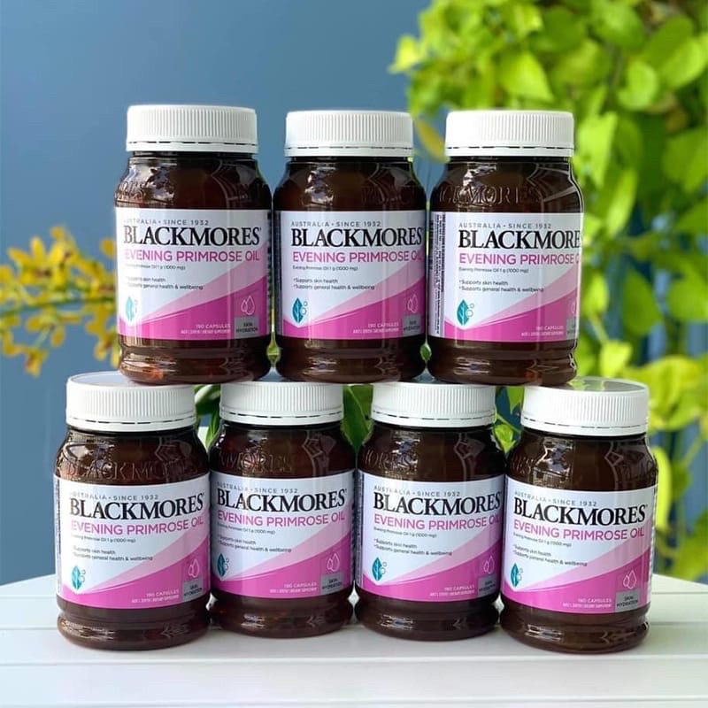 Blackmores Evening Primrose Oil Úc tinh dầu Hoa anh thảo -190v giúp làm đẹp da tóc và cân bằng nội tiết