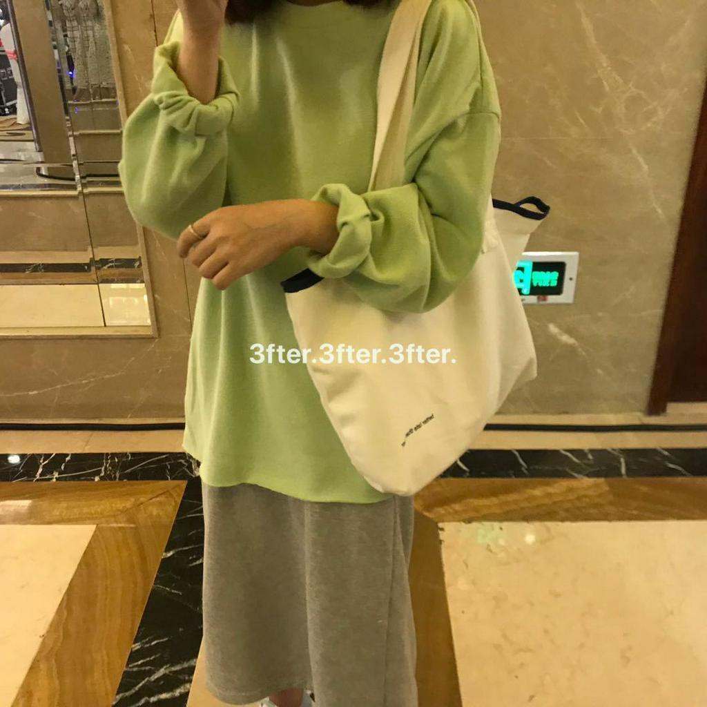 Túi Vải Ngăn Rộng Phong Cách Hàn Quốc