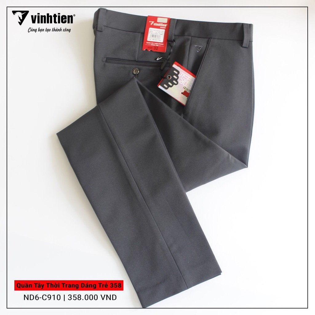 Quần Tây Nam Slimfit Dáng Trẻ Vĩnh Tiến 358