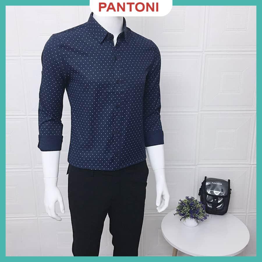 Áo sơ mi nam Họa tiết chấm bi dài tay dáng ôm body , chuẩn thiết kế Hàn Quốc(SMK) | BigBuy360 - bigbuy360.vn