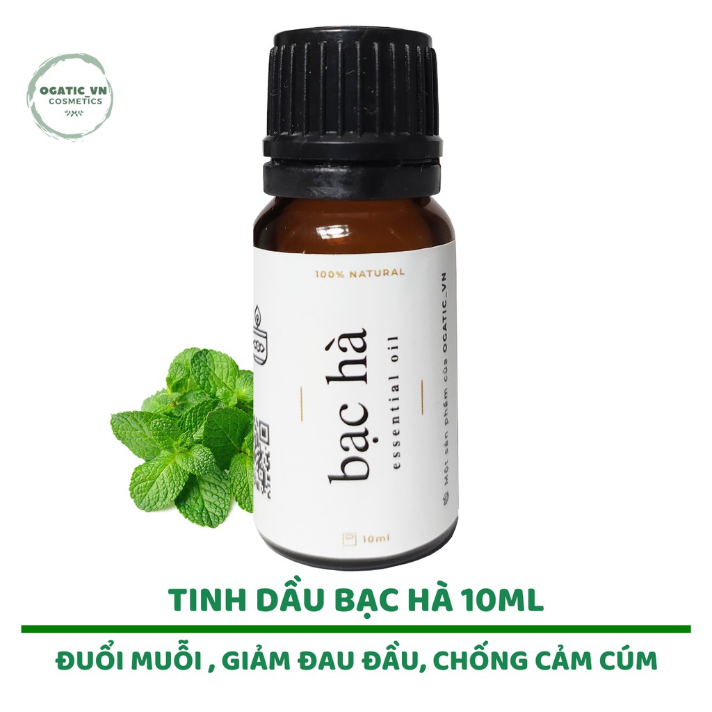 Tinh dầu Bạc Hà Ogatic_vn 10ml | Peppermint Essential Oil | Nhập khẩu Ấn Độ