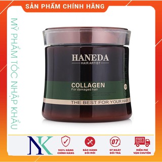 (Hàng chính hãng) hấp dầu haneda collagen phục hồi tóc hư tổn 500ml