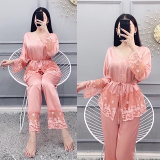 Pijama cột eo sang chảnh