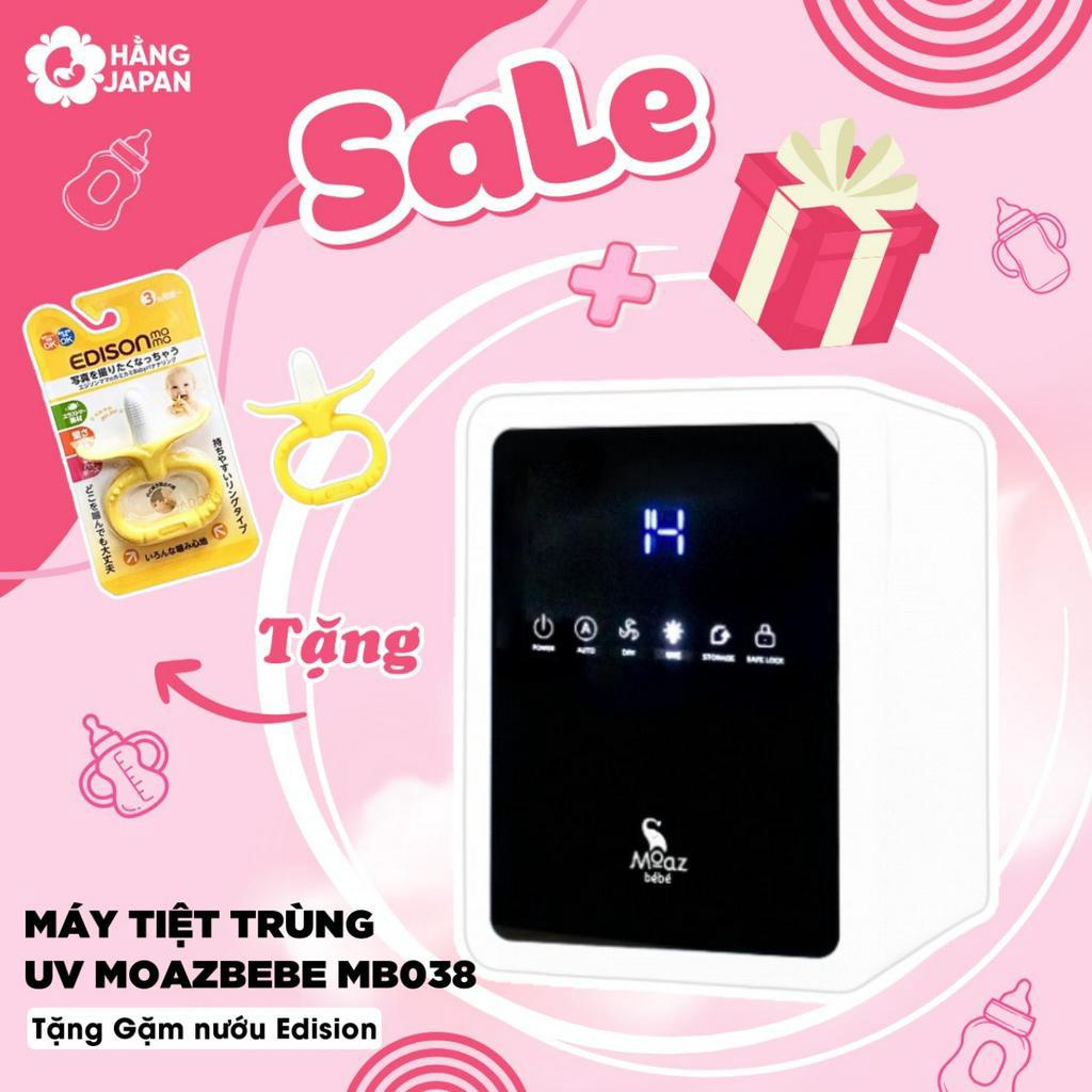 Máy tiệt trùng sấy khô tia UVC và bảo quản bình sữa Moazbebe MB038 dung tích 18 lit - BH 12 tháng
