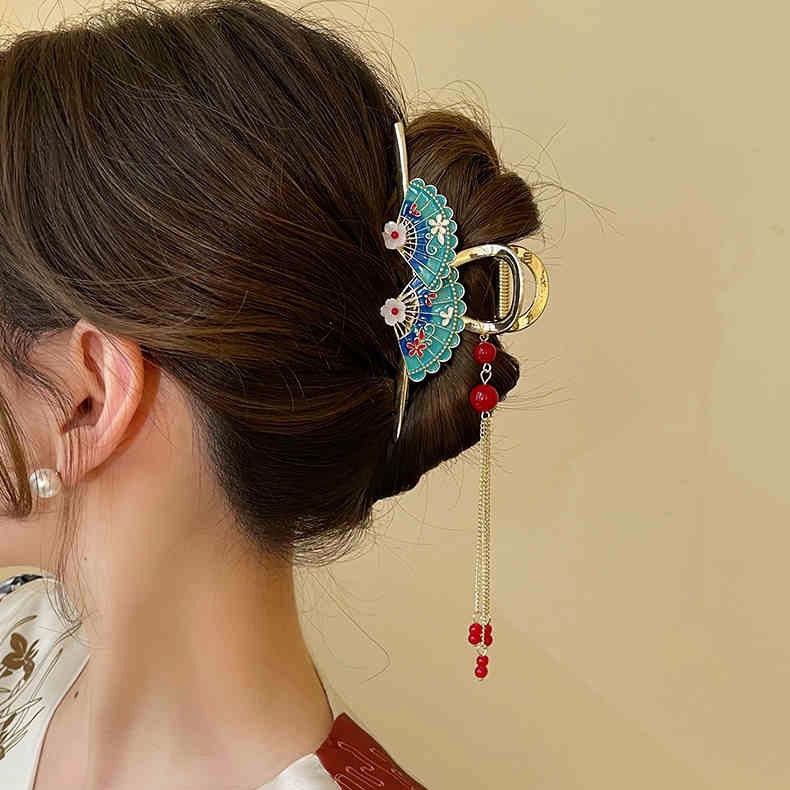 Kẹp Tóc Tua Rua Phong Cách Trung Hoa Xinh Xắn Cho Bé Gái