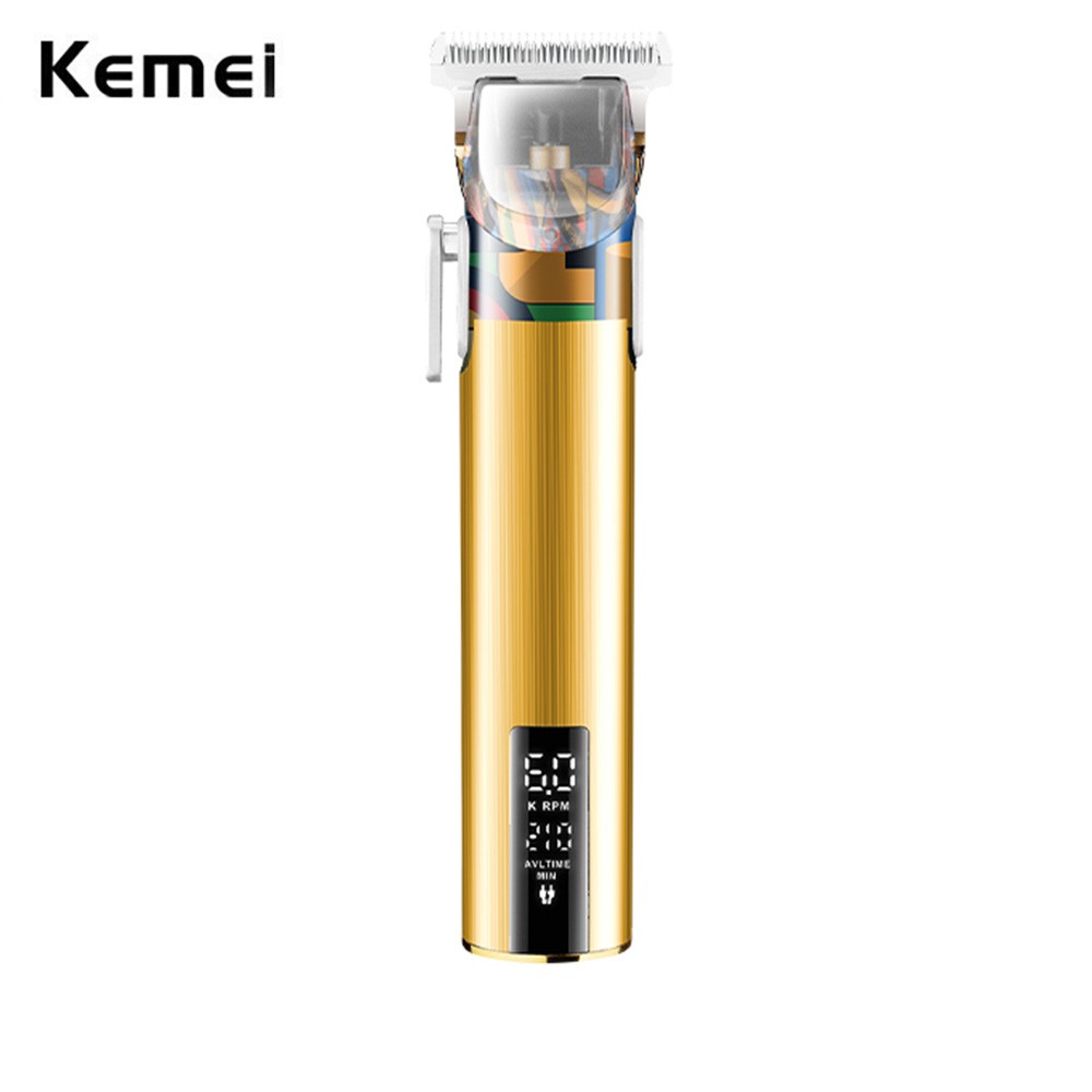 Tông đơ cắt tóc Kemei Max5086 Type-c T9 tích hợp màn hình LCD chuyên dụng cho thợ cắt tóc