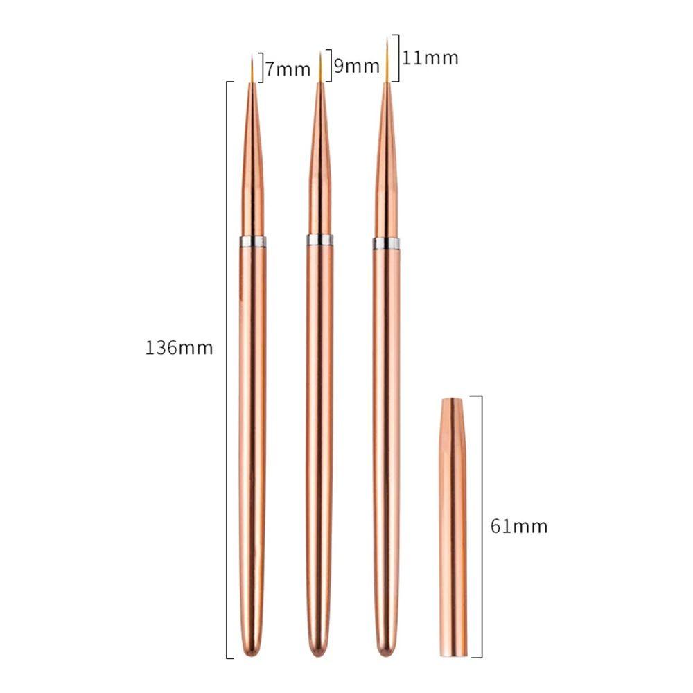 Set 3 Cây Bút Vẽ Trang Trí Móng Nghệ Thuật|Cọ Vẽ Trang Trí Móng Tay Nghệ Thuật