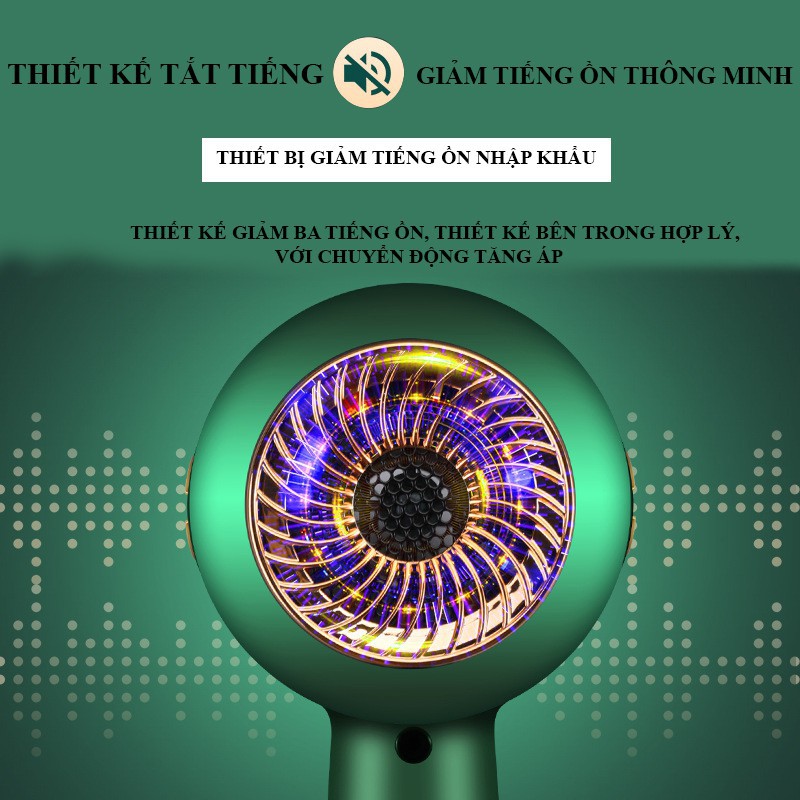 Máy sấy tóc cao cấp 2 chiều nóng lạnh Nhật Bản 2300w không ồn công nghệ sấy nano hàng nội địa cao cấp MST01
