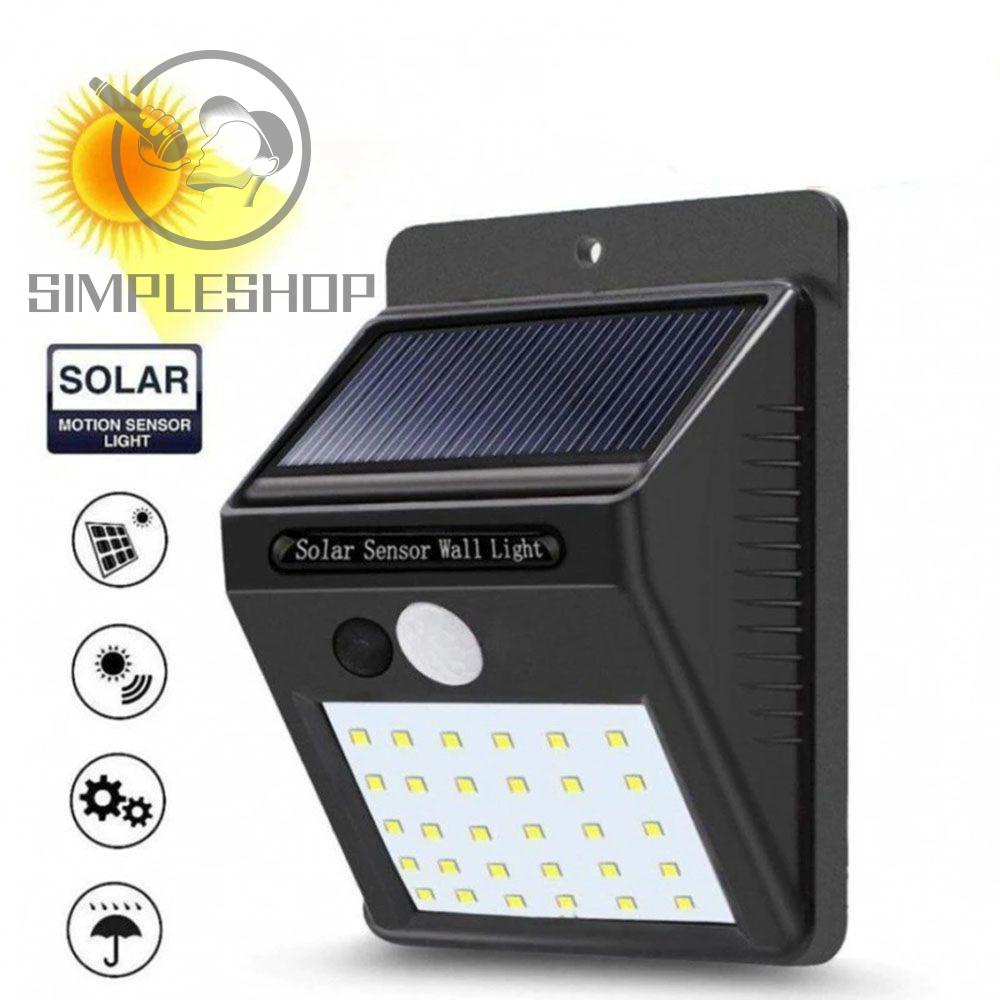 Đèn LED gắn tường cảm biến chuyển động PIR chống nước sử dụng năng lượng mặt trời