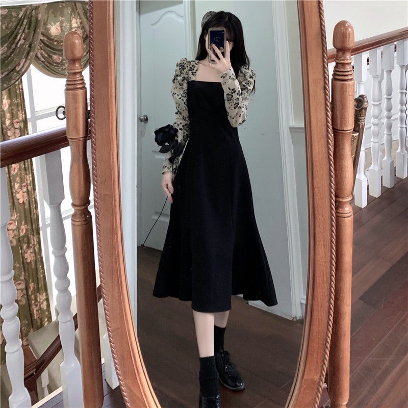 Đầm Hoa Che Bụng Phong Cách Hepburn Mới Size Lớn Dành Cho Nữ