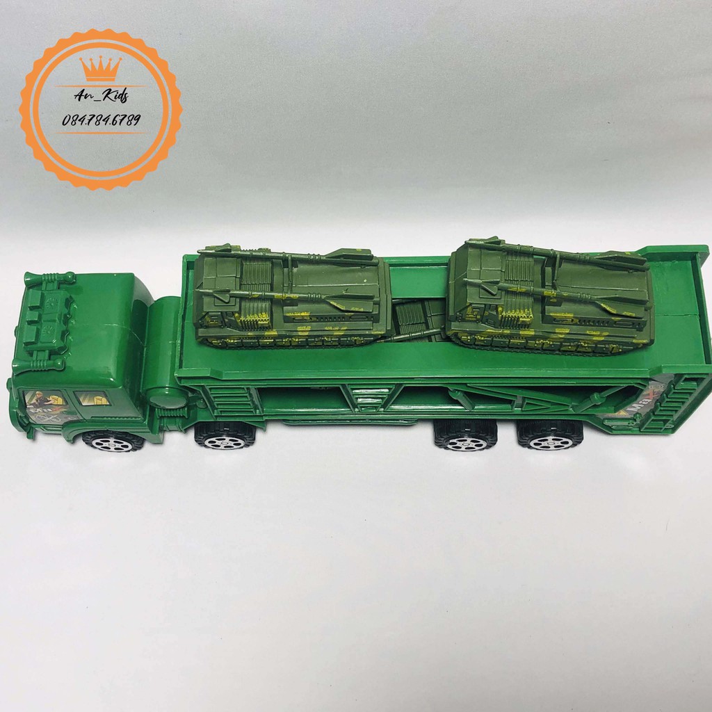 Xe Quân Sự Chở Theo 4 Xe Nhỏ - Đồ Chơi Cho Bé Trai .  An Kids