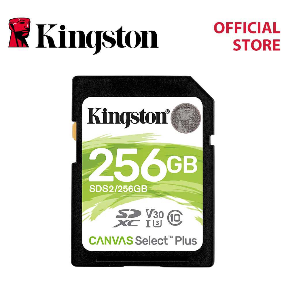 Thẻ Nhớ Kingston Canvas SD 256GB Cho Máy Ảnh HD 1080p Và 4K