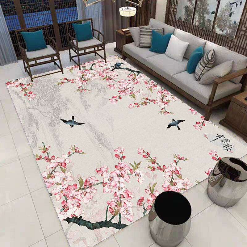 Thảm trải sàn phòng khách/phòng ngủ phong cách Trung Hoa mới có thể tùy chỉnh