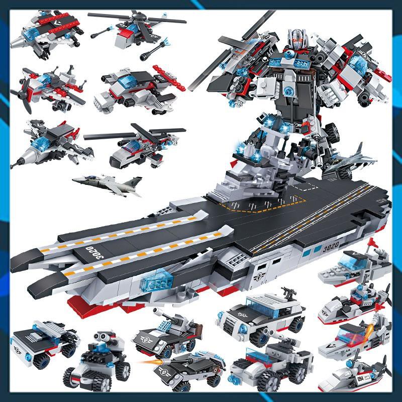 Đồ chơi lắp ghép Đồ Chơi Lắp Ráp Trẻ Em -TÀU CHIẾN MECH-ROBOT Cao 40 cm - LEGOSTYLE