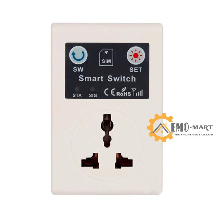 [ FREE SHIP ] 💥 Ổ cắm GSM SC1 💥 BH 12 THÁNG 💥 Điều Khiển Từ Xa Qua Điện Thoại - Hẹn Giờ Bật Tắt