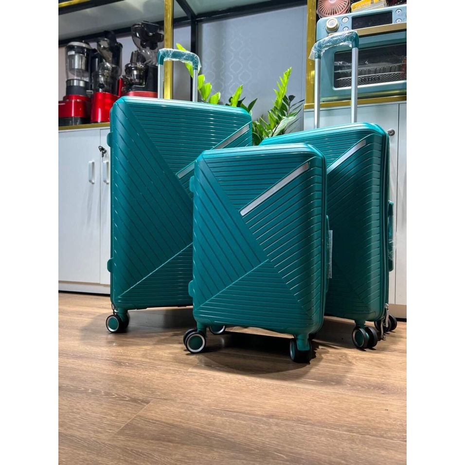 Vali kéo du lịch size 20 - 24 - 28 inch, nhựa PP chống bể vỡ, chống xước