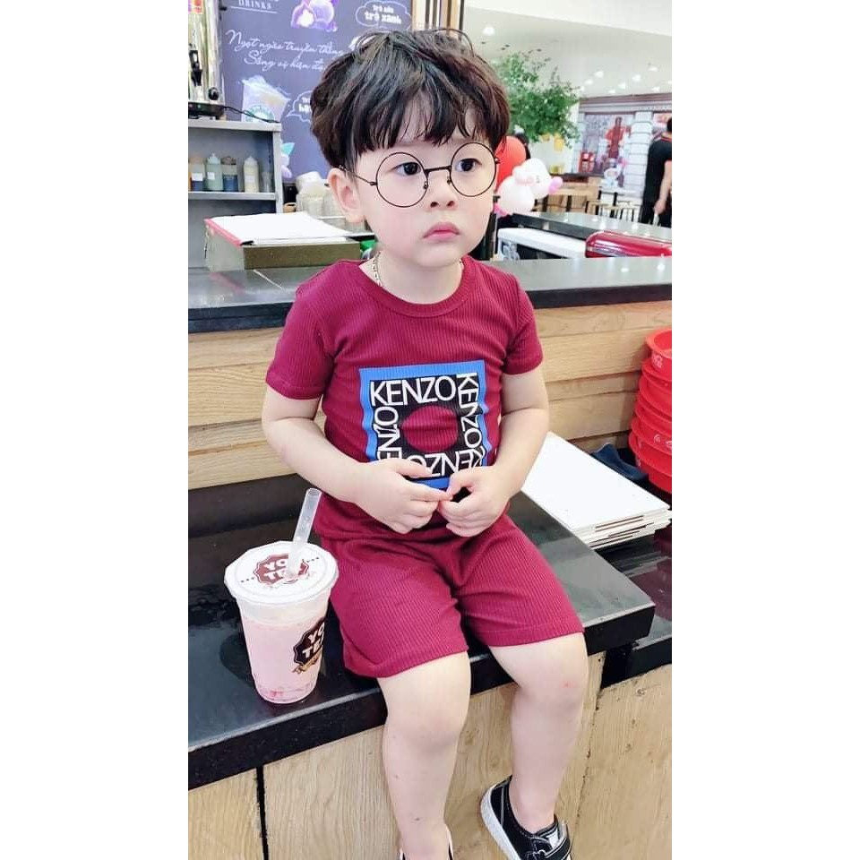 Quần Áo Trẻ Em | Bộ Cộc Tay Len Tăm Kiểu Dáng Thời Trang Xịn Xò Size 5 - 15 kg Quần áo mùa hè cotton tăm