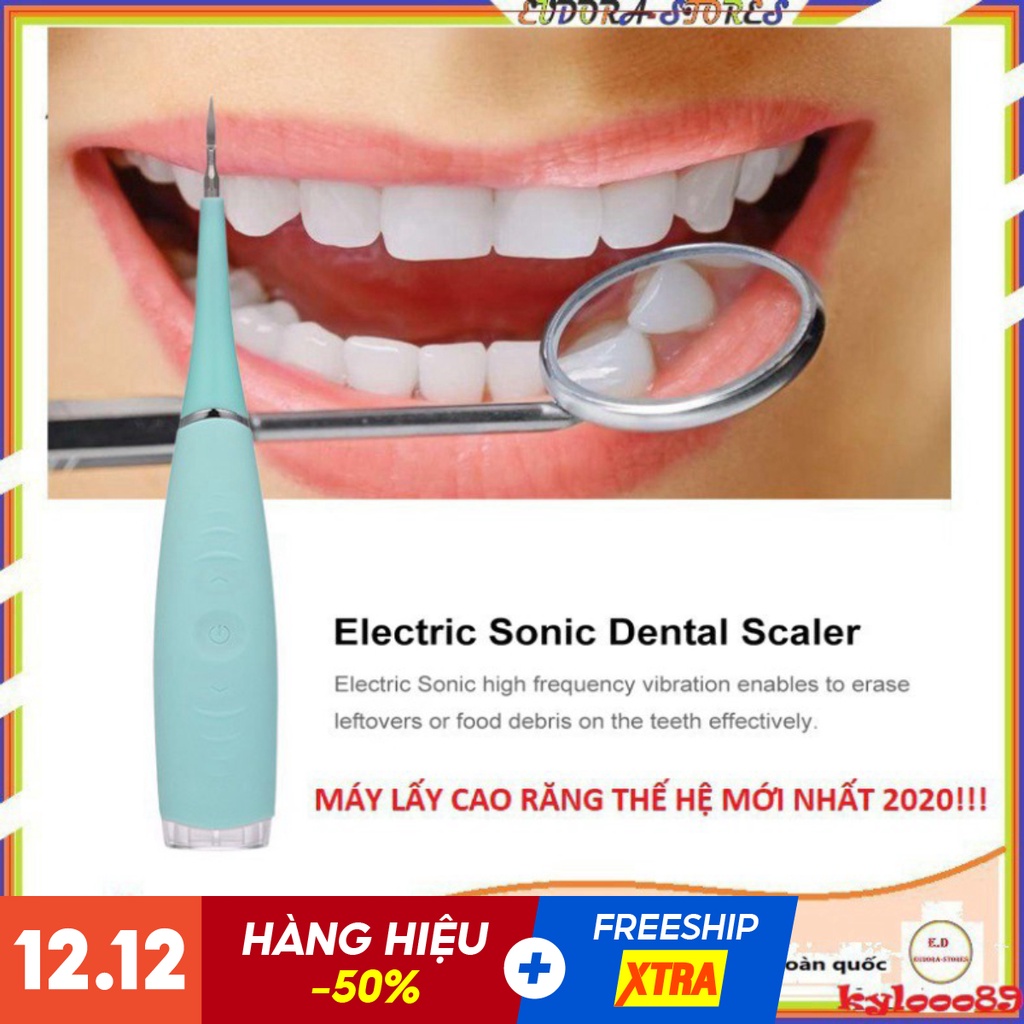 Dụng cụ lấy cao răng tại nhà sonicpic - máy hút cao răng - máy sạc pin