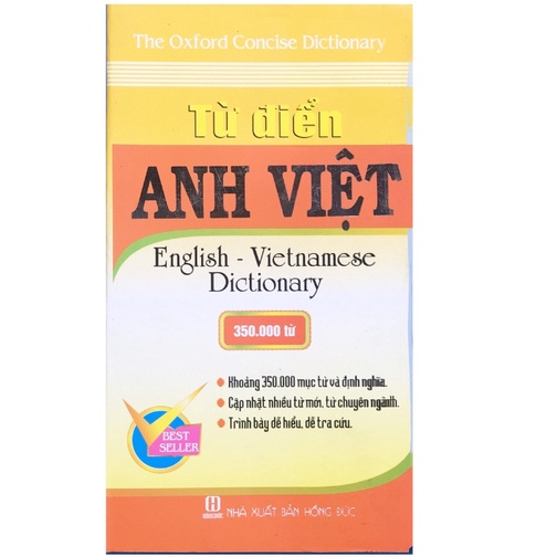 Sách - Từ Điển Anh Việt 350.000 Từ