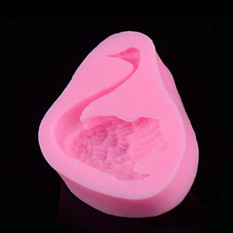 Khuôn Làm Bánh Chất Liệu Silicone Hình Thiên Nga 3d