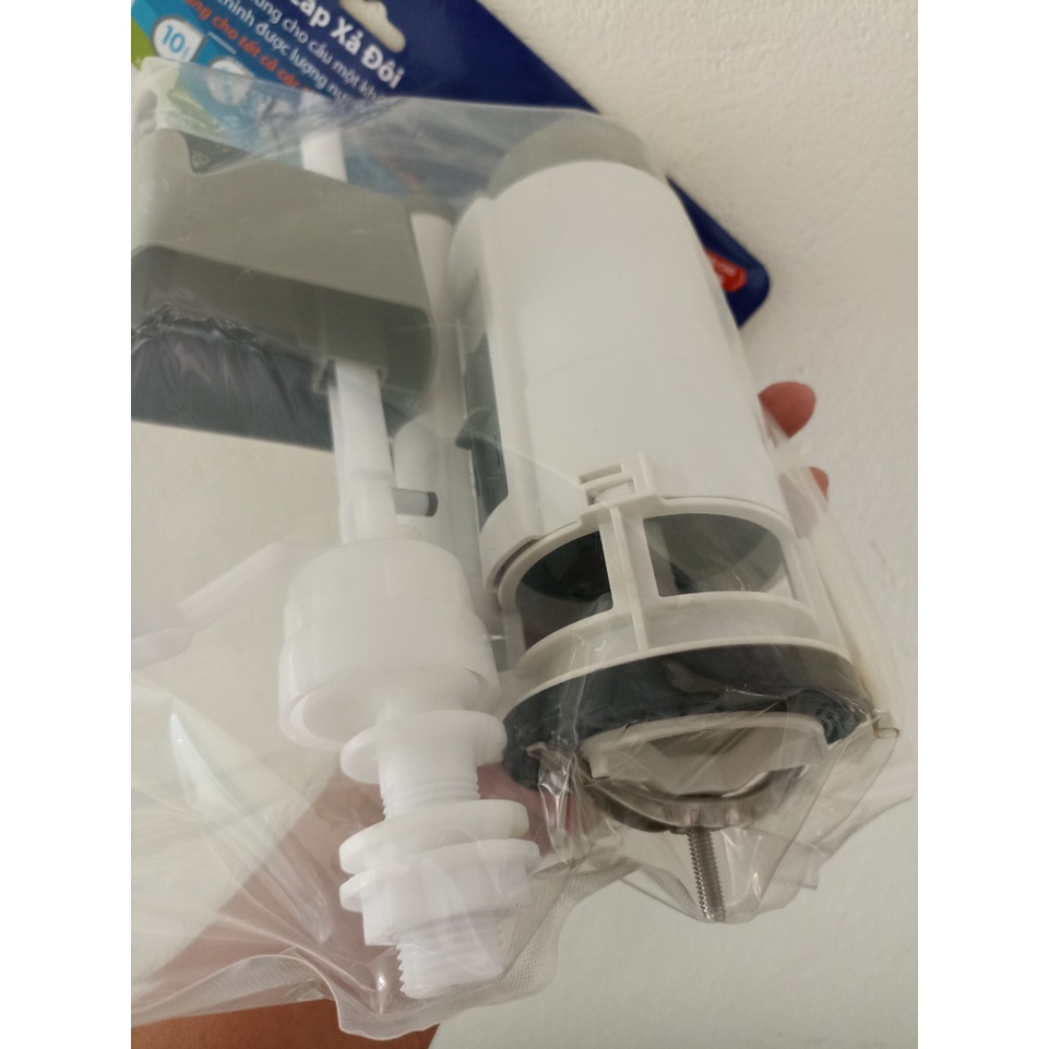 SIAMP Van xả đôi dùng được cho bồn cầu liền khối lùn cao 21 cm