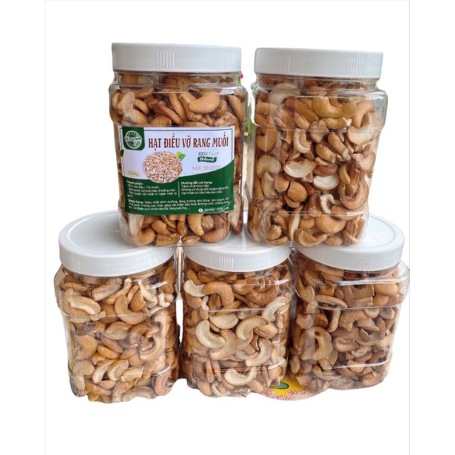 500g hạt điều rang muối sạch vỏ ăn vặt