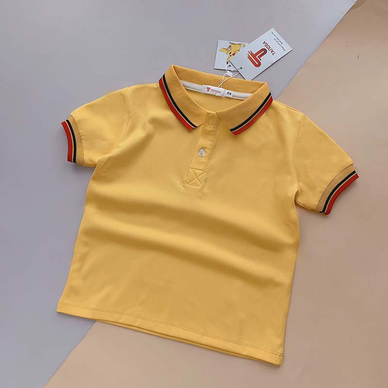 Áo Polo trơn cho bé trai Tanosa Kids 10-27kg - Aó Polo chính phẩm Tanosa Kids