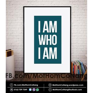 Tranh gỗ i am who i am